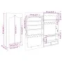 Black wall mirror with jewelry box 37.5x10x67 cm by vidaXL, Mirrors - Ref: Foro24-353221, Price: 82,52 €, Discount: %