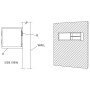 Mueble de TV de pared madera maciza de teca 180x30x30 cm