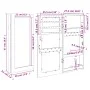 Mirror with wall jewelry box 30x8.5x67 cm by vidaXL, Mirrors - Ref: Foro24-353210, Price: 69,62 €, Discount: %