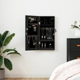 Black wall mirror with jewelry box 30x8.5x67 cm by vidaXL, Mirrors - Ref: Foro24-353209, Price: 67,22 €, Discount: %