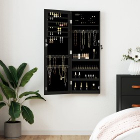 Black wall mirror with jewelry box 37.5x10x106 cm by vidaXL, Mirrors - Ref: Foro24-353218, Price: 107,99 €, Discount: %