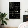 Espejo con joyero de pared negro 37,5x10x106 cm de vidaXL, Espejos - Ref: Foro24-353218, Precio: 100,25 €, Descuento: %