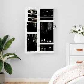 Weißer Wandspiegel mit Schmuckschatulle 30x8,5x90 cm von vidaXL, Spiegel - Ref: Foro24-353211, Preis: 91,39 €, Rabatt: %