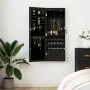 Espejo con joyero de pared negro 37,5x10x106 cm de vidaXL, Espejos - Ref: Foro24-353227, Precio: 115,92 €, Descuento: %