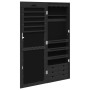 Espejo con joyero de pared negro 37,5x10x106 cm de vidaXL, Espejos - Ref: Foro24-353227, Precio: 118,10 €, Descuento: %