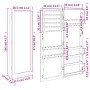 Wall-mounted mirror with jewelry cabinet 37.5x10x106 cm by vidaXL, Mirrors - Ref: Foro24-353219, Price: 96,73 €, Discount: %