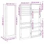 Wall-mounted mirror with jewelry cabinet 37.5x10x106 cm by vidaXL, Mirrors - Ref: Foro24-353219, Price: 95,28 €, Discount: %