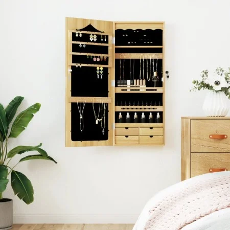 Espejo con joyero de pared 37,5x10x90 cm de vidaXL, Espejos - Ref: Foro24-353225, Precio: 93,68 €, Descuento: %