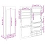 Spiegel mit Wandschmuckkästchen 37,5x10x90 cm von vidaXL, Spiegel - Ref: Foro24-353225, Preis: 95,32 €, Rabatt: %