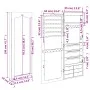 Weißer Wandspiegel mit Schmuckschatulle 37,5x10x106 cm von vidaXL, Spiegel - Ref: Foro24-353226, Preis: 138,40 €, Rabatt: %