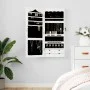 Espejo con joyero de pared blanco 37,5x10x90 cm de vidaXL, Espejos - Ref: Foro24-353223, Precio: 92,48 €, Descuento: %