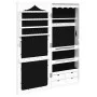 Espejo con joyero de pared blanco 37,5x10x90 cm de vidaXL, Espejos - Ref: Foro24-353223, Precio: 92,48 €, Descuento: %
