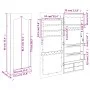 Espejo con joyero de pared blanco 37,5x10x90 cm de vidaXL, Espejos - Ref: Foro24-353223, Precio: 92,48 €, Descuento: %