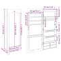 Weißer Wandspiegel mit Schmuckschatulle 37,5x10x90 cm von vidaXL, Spiegel - Ref: Foro24-353223, Preis: 94,14 €, Rabatt: %