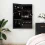Schwarzer Wandspiegel mit Schmuckschatulle 37,5x10x90 cm von vidaXL, Spiegel - Ref: Foro24-353224, Preis: 85,74 €, Rabatt: %
