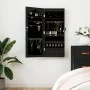 Schwarzer Wandspiegel mit Schmuckschatulle 37,5x10x90 cm von vidaXL, Spiegel - Ref: Foro24-353224, Preis: 80,28 €, Rabatt: %