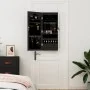 Espejo con joyero de pared negro 37,5x10x90 cm de vidaXL, Espejos - Ref: Foro24-353224, Precio: 80,28 €, Descuento: %