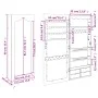 Schwarzer Wandspiegel mit Schmuckschatulle 37,5x10x90 cm von vidaXL, Spiegel - Ref: Foro24-353224, Preis: 80,28 €, Rabatt: %