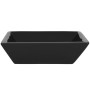 Lavabo cuadrado de cerámica negro 41,5x41,5x12 cm