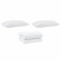 Edredón con almohadas 3 pcs Microfibra y Plumas de Pato