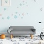 Children's sofa in light gray fabric 70x40x24 cm by vidaXL, Baby and Toddler Furniture - Ref: Foro24-3196344, Price: 72,48 €,...