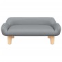 Children's sofa in light gray fabric 70x40x24 cm by vidaXL, Baby and Toddler Furniture - Ref: Foro24-3196344, Price: 72,48 €,...
