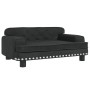 Black velvet children's sofa 70x45x30 cm by vidaXL, Baby and Toddler Furniture - Ref: Foro24-3196297, Price: 92,03 €, Discoun...