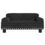 Black velvet children's sofa 70x45x30 cm by vidaXL, Baby and Toddler Furniture - Ref: Foro24-3196297, Price: 92,03 €, Discoun...