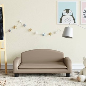 Cappuccino-Kindersofa aus Kunstleder, 70 x 45 x 30 cm von vidaXL, Baby- und Kleinkindmöbel - Ref: Foro24-3196367, Preis: 82,4...