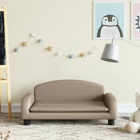 Cappuccino-Kindersofa aus Kunstleder, 70 x 45 x 30 cm von vidaXL, Baby- und Kleinkindmöbel - Ref: Foro24-3196367, Preis: 82,4...