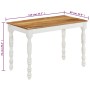 Mesa de comedor madera maciza de mango 110x60x76 cm en Mesas de cocina y de comedor | Comprar online en Foro24