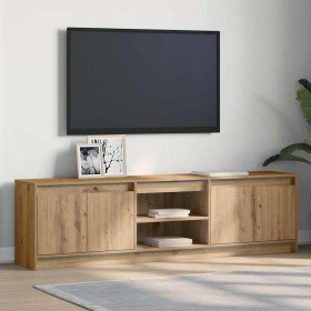 Gabinete de TV Marrón 182 x 34 x 50 cm Madera contrachapada