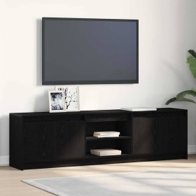 Gabinete de TV Negro 182 x 34 x 50 cm Madera contrachapada