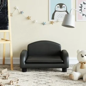 Schwarzes Kindersofa aus Kunstleder, 50 x 40 x 30 cm von vidaXL, Baby- und Kleinkindmöbel - Ref: Foro24-3196374, Preis: 57,25...