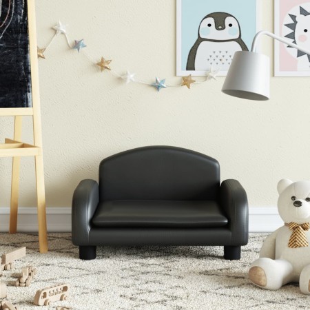Schwarzes Kindersofa aus Kunstleder, 50 x 40 x 30 cm von vidaXL, Baby- und Kleinkindmöbel - Ref: Foro24-3196374, Preis: 58,18...