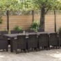 Conjunto de Comedor de Jardín 13 pcs Marrón y gris claro