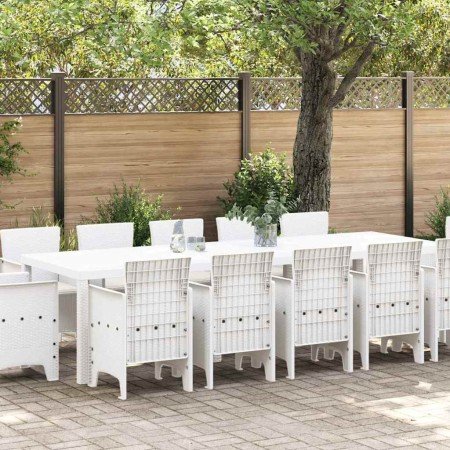 Conjunto de Comedor de Jardín con cojín 13 pcs Blanco en Conjuntos de jardín | Comprar online en Foro24