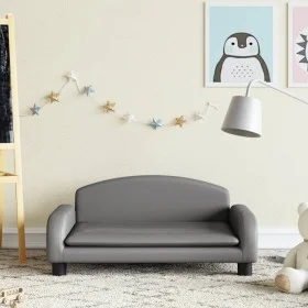 Sofá para niños de cuero sintético gris 70x45x30 cm von vidaXL, Baby- und Kleinkindmöbel - Ref: Foro24-3196366, Preis: 72,65 ...