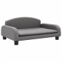Sofá para niños de cuero sintético gris 70x45x30 cm by vidaXL, Baby and Toddler Furniture - Ref: Foro24-3196366, Price: 78,84...