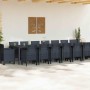 Conjunto de Comedor de Jardín 17 pcs Antracita Ratan Polt