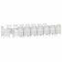 Conjunto de Comedor de Jardín 17 pcs Blanco Ratan Polt