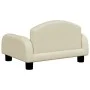 Cream Synthetic Leather Children's Sofa 50x40x30 cm by vidaXL, Baby and Toddler Furniture - Ref: Foro24-3196375, Price: 64,41...