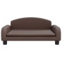 Braunes Kindersofa aus Kunstleder, 70x45x30 cm von vidaXL, Baby- und Kleinkindmöbel - Ref: Foro24-3196365, Preis: 71,41 €, Ra...