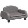 Gray synthetic leather children's sofa 50x40x30 cm by vidaXL, Baby and Toddler Furniture - Ref: Foro24-3196377, Price: 65,75 ...