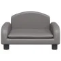Gray synthetic leather children's sofa 50x40x30 cm by vidaXL, Baby and Toddler Furniture - Ref: Foro24-3196377, Price: 65,75 ...