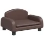 Brown Synthetic Leather Children's Sofa 50x40x30 cm by vidaXL, Baby and Toddler Furniture - Ref: Foro24-3196376, Price: 65,41...
