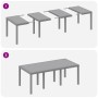 Conjunto de Comedor de Jardín 7 pcs Gris Claro Ratan Polt en Conjuntos de jardín | Comprar online en Foro24