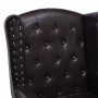 Dark brown synthetic leather armchair with footrest. by vidaXL, Armchairs - Ref: Foro24-60784, Price: 459,52 €, Discount: %