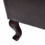 Sillón con reposapiés cuero sintético marrón oscuro de vidaXL, Sillones - Ref: Foro24-60784, Precio: 459,52 €