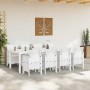 Conjunto de Comedor de Jardín 9 pcs Gris Claro Ratan Polt